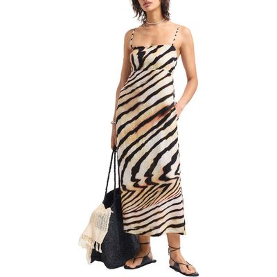 Vitamin A® Vitamin A® Arden Printed Linen Cover-Up Sundress