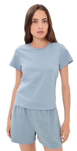 Vitamin A Vitamin A Coast Fitted Tee Shirt Dusk Blue