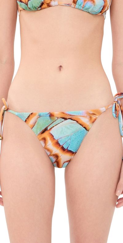 Vitamin A Vitamin A Elle Tie Side Bikini Bottoms MALACHITE BUTTERFLY