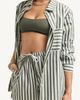 Vitamin A® Vitamin A® Nadia Stripe Oversize Organic Cotton Cover-Up Shirt - 3