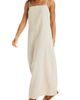 Vitamin A® Vitamin A® Rhea Organic Cotton & Linen Blend Cover-Up Maxi Sundress - 3