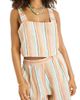 Vitamin A® Vitamin A® Tallows Crop Linen Cover-Up Top - 5