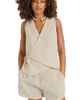 Vitamin A® Vitamin A® Valencia Wrap Organic Cotton & Linen Blend Cover-Up Top - 5