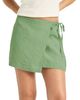 Vitamin A Vitamin A Willa Linen Wrap Mini Skirt - 3
