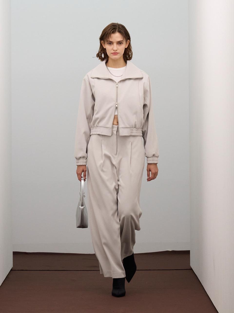 VIVABROWN Curved Cutting Point Jacket [Light Gray] (85-VIVA011)