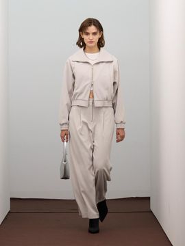 VIVABROWN Curved Cutting Point Jacket [Light Gray] (85-VIVA011)