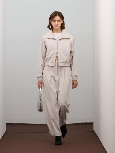 VIVABROWN Curved Cutting Point Jacket [Light Gray] (85-VIVA011)