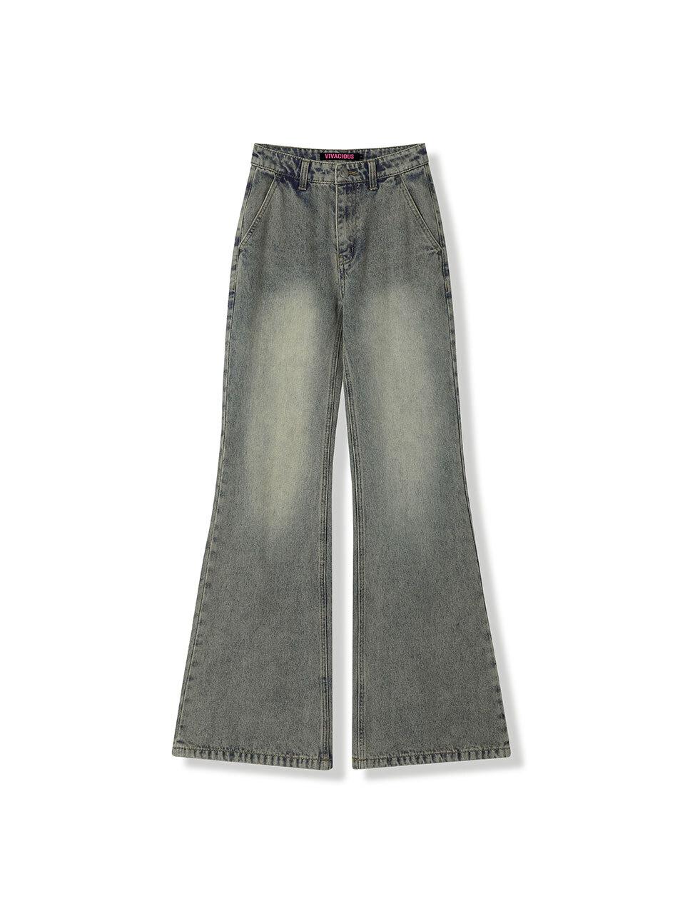 vivacious Back Slender Bootcut Jeans - Vintage Blue