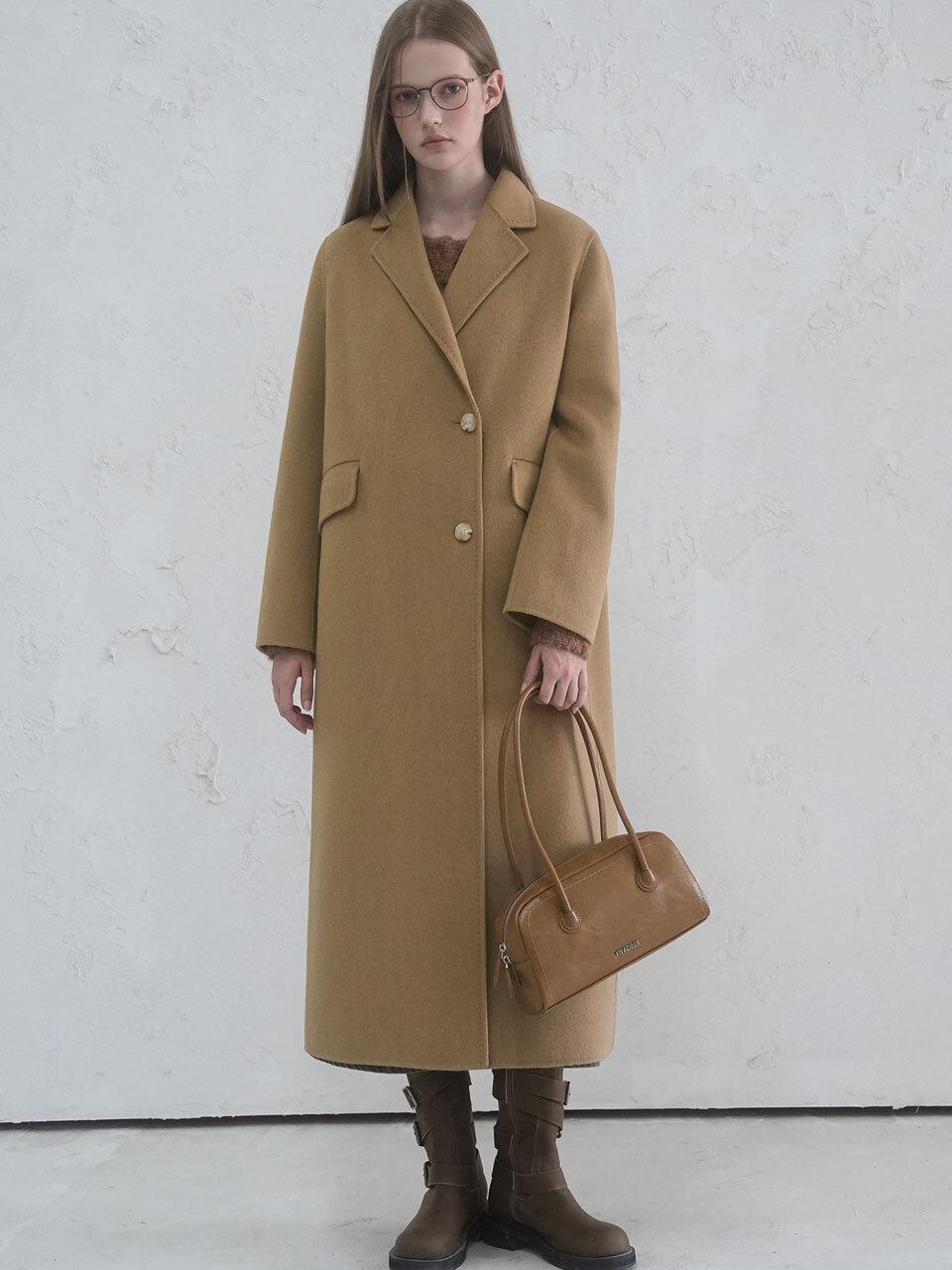 vivacious Bordo Handmade Wool Coat CAMEL