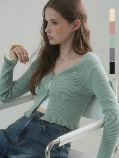vivacious Carol Button Crop Cardigan - 5COL