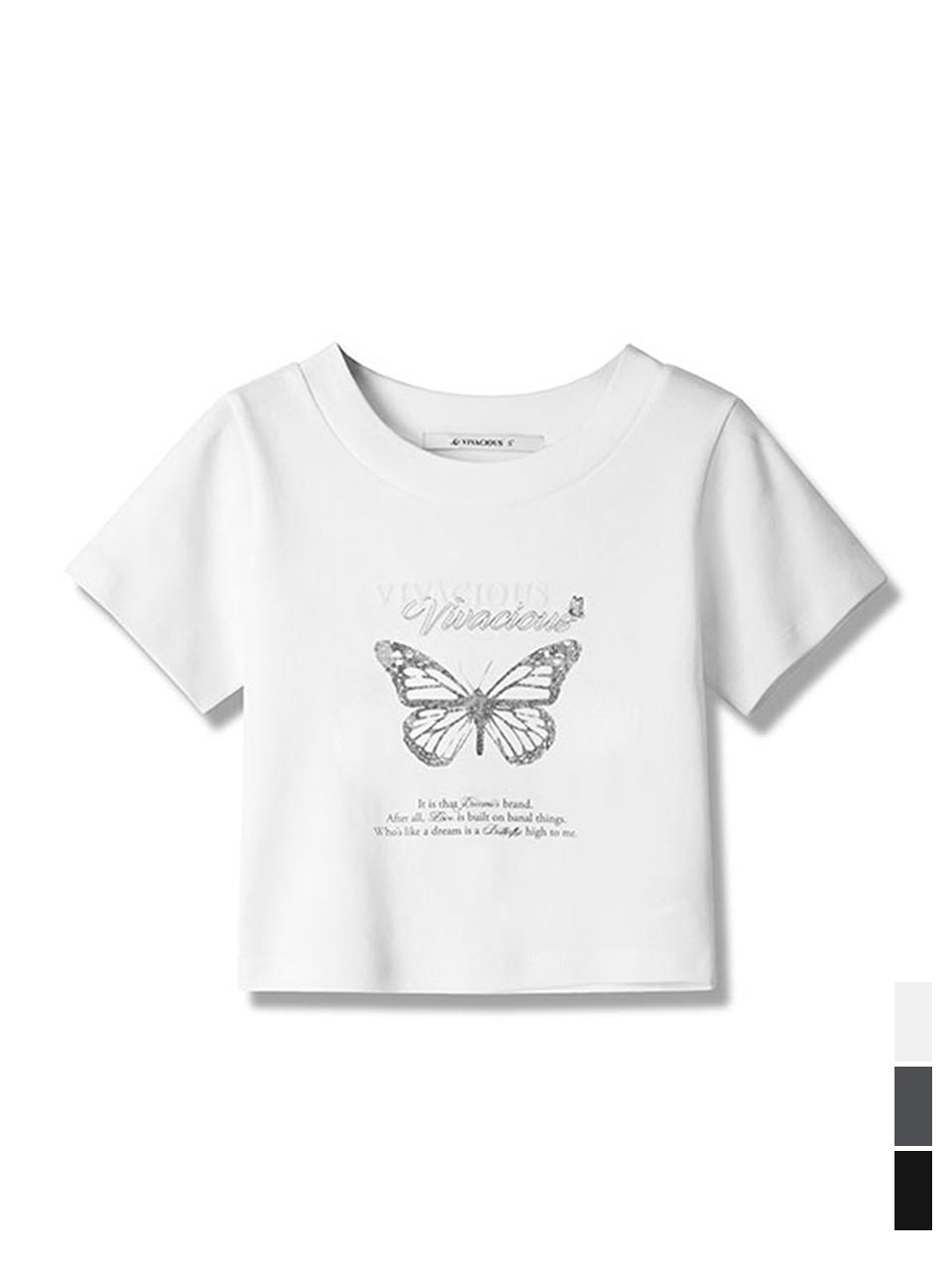 vivacious History Crop T-shirt - 3COL