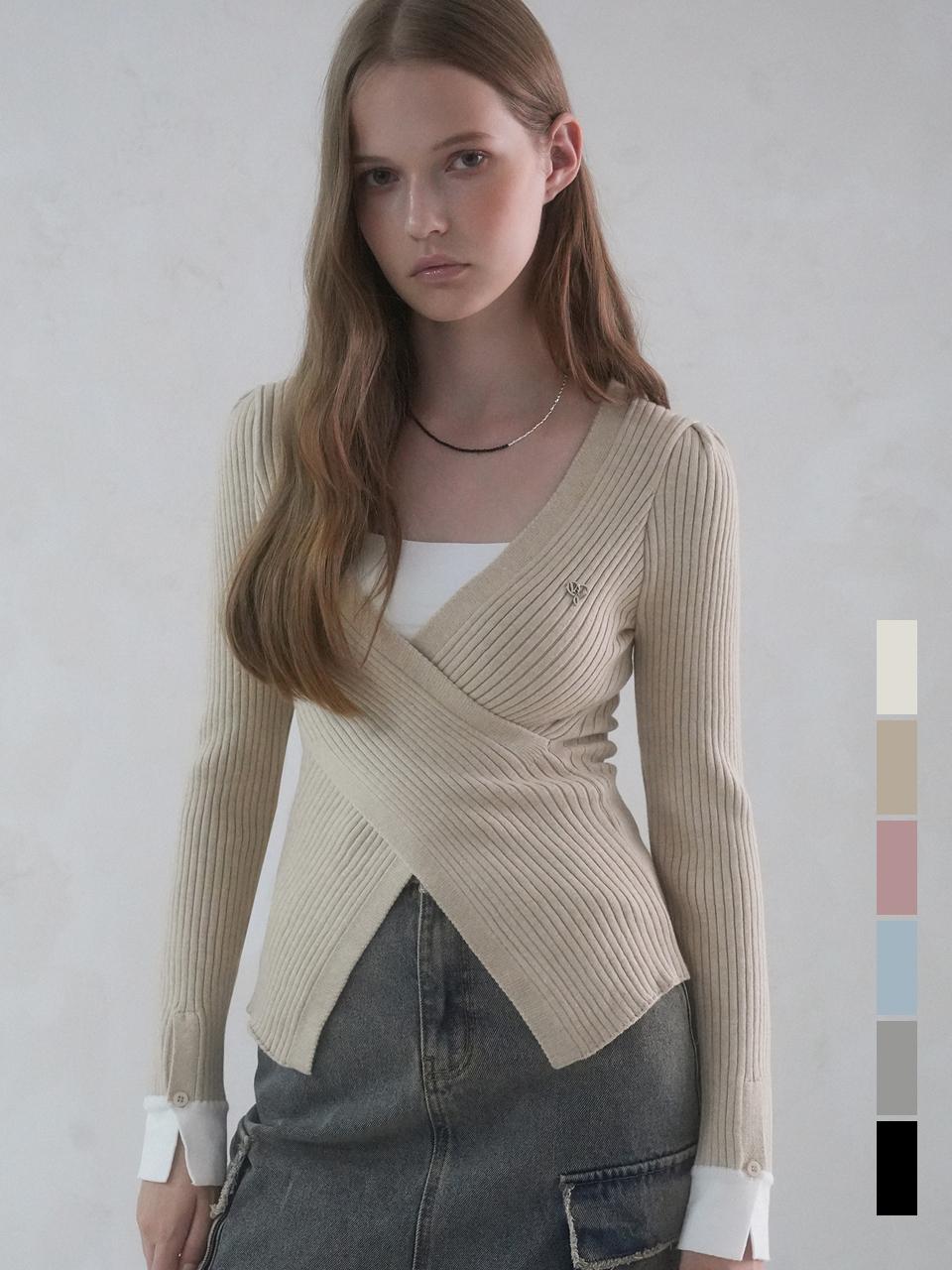 vivacious Liana Warp Puff Knitwear - 6COL