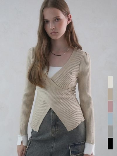 vivacious Liana Warp Puff Knitwear - 6COL