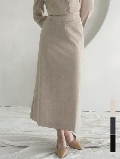 vivacious Maxi Slit Skirt - 3COL