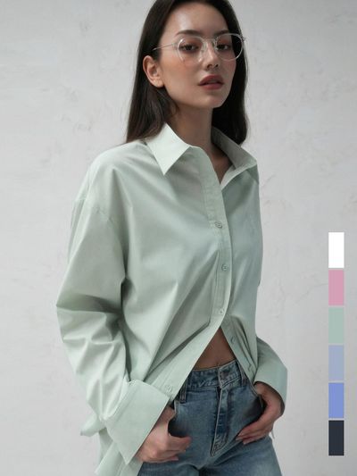 vivacious Mer Overfit Shirt - 6COL