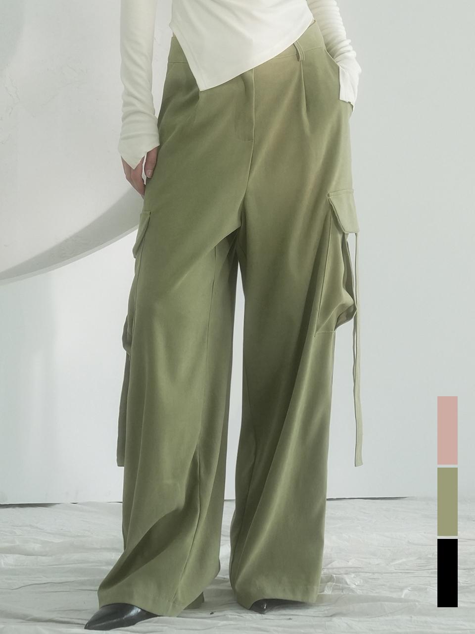 vivacious Strap Cargo Pants - 3 COLORS