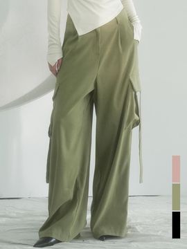 vivacious Strap Cargo Pants - 3 COLORS