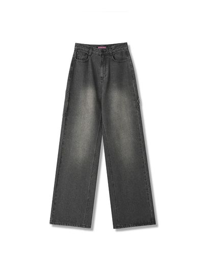 vivacious Western Carpenter Pants - BLACK