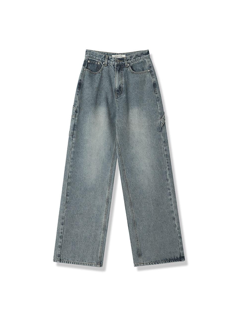 vivacious Western Carpenter Pants - BLUE