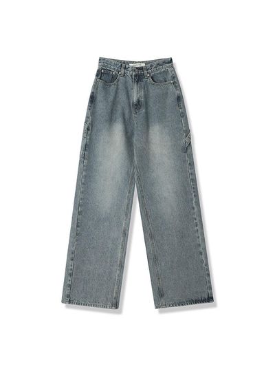 vivacious Western Carpenter Pants - BLUE