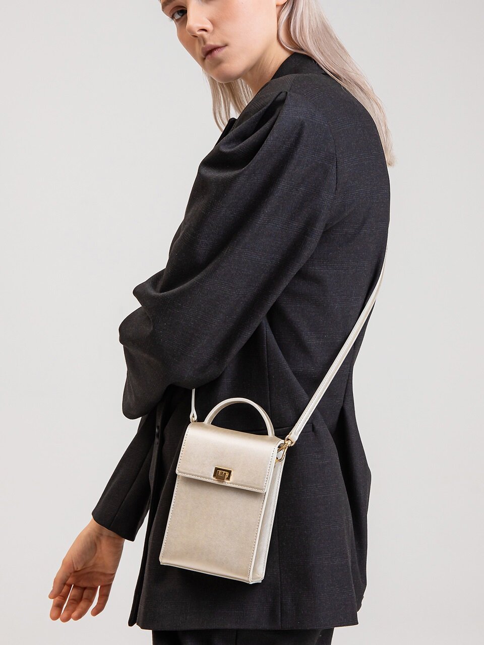 vivicho Vivi Mini Shoulder Bag - Silver