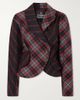 VIVIENNE WESTWOOD Stormy checked asymmetric wool-blend blazer - 1