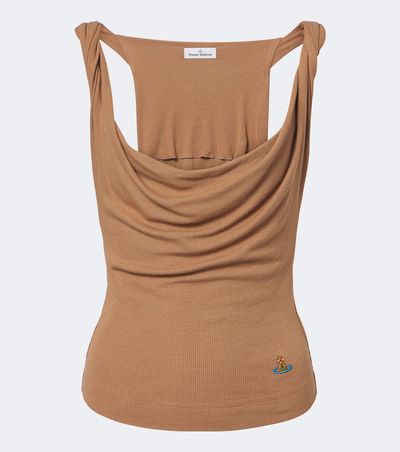 Vivienne Westwood Vivienne Westwood Anna draped knitted tank top