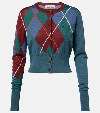 Vivienne Westwood Vivienne Westwood Argyle wool and cotton cardigan