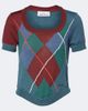 Vivienne Westwood Vivienne Westwood Argyle wool and cotton sweater - 1