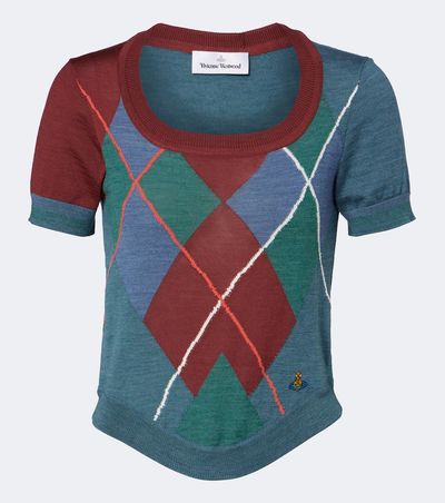 Vivienne Westwood Vivienne Westwood Argyle wool and cotton sweater