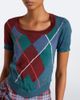 Vivienne Westwood Vivienne Westwood Argyle wool and cotton sweater - 2