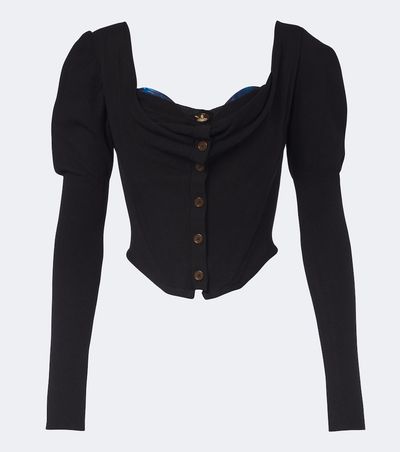 Vivienne Westwood Vivienne Westwood Bea knitted cotton and cashmere cardigan