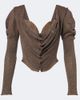 Vivienne Westwood Vivienne Westwood Bea knitted lamé corset top - 1