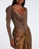 Vivienne Westwood Vivienne Westwood Bea knitted lamé corset top - 2