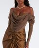 Vivienne Westwood Vivienne Westwood Bea knitted lamé corset top - 5
