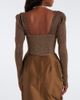 Vivienne Westwood Vivienne Westwood Bea knitted lamé corset top - 6