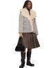 Vivienne Westwood Vivienne Westwood Beige & Gray Leather Sheep Gloves - 3