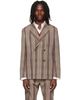 Vivienne Westwood Vivienne Westwood Beige Double Breasted Cruise Blazer - 1