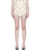 Vivienne Westwood Vivienne Westwood Beige Frame Miniskirt - 1