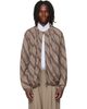 Vivienne Westwood Vivienne Westwood Beige Gathered Bomber Jacket - 1