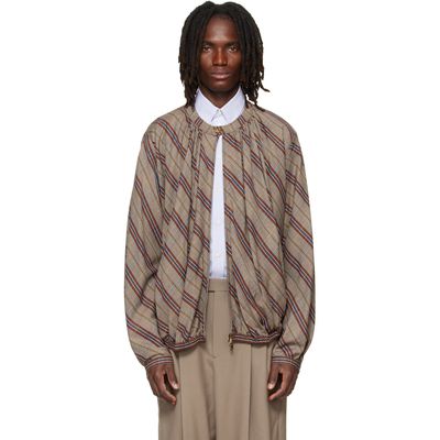 Vivienne Westwood Vivienne Westwood Beige Gathered Bomber Jacket