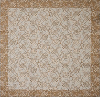 Vivienne Westwood Vivienne Westwood Beige Graffiti Orb Scarf