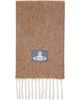 Vivienne Westwood Vivienne Westwood Beige Logo Patch Scarf - 1