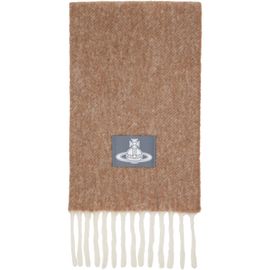 Vivienne Westwood Vivienne Westwood Beige Logo Patch Scarf