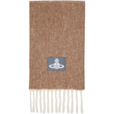 Vivienne Westwood Vivienne Westwood Beige Logo Patch Scarf