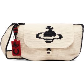 Vivienne Westwood Vivienne Westwood Beige Lucky Halfmoon Crochet Bag