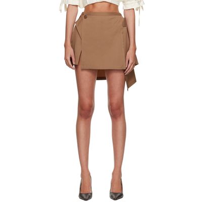 Vivienne Westwood Vivienne Westwood Beige Meghan Kilt Miniskirt