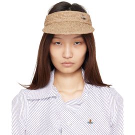 Vivienne Westwood Vivienne Westwood Beige Raffia Visor