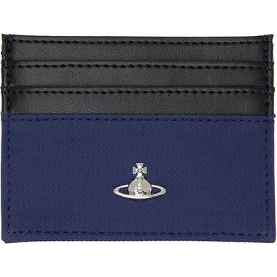 Vivienne Westwood Vivienne Westwood Black & Blue Flat Card Holder