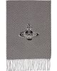 Vivienne Westwood Vivienne Westwood Black & Gray Checkmate Scarf - 1
